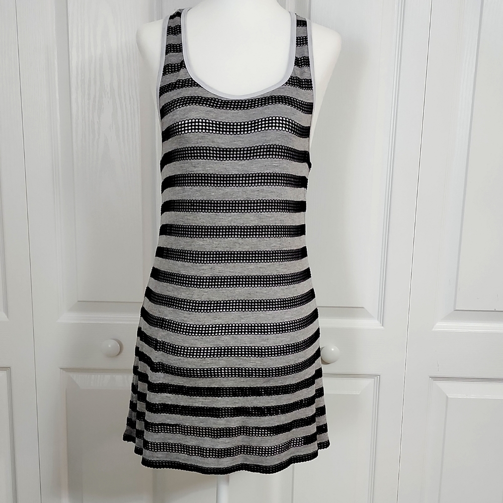 Legaci black & gray swim suit cover up.  Small.